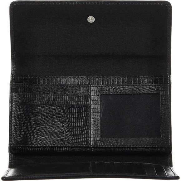 Timberland Leather RFID Flap Wallet Clutch Organizer, Black (Exotic) - Picture 11 of 14
